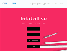 Tablet Screenshot of infokoll.se